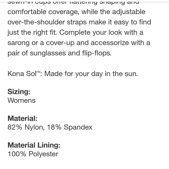 Kona Sol Women's Chain Link Medium Coverage One-piece Swimsuit ~ Brown - Picture 8 of 16